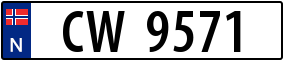 Trailer License Plate